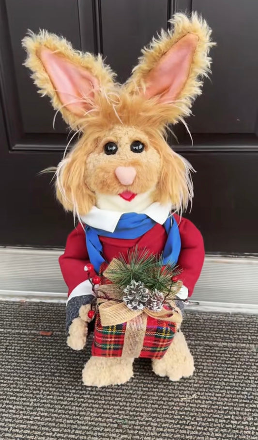 Bean Bunny – Handcrafted Character Puppet
